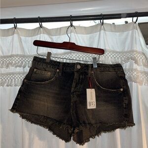 Distressed Jean Shorts